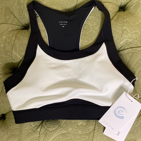 Johnny Was Calme Color Blocked Sports Bra & Leggings Set Size XS NWT Retail $206 - Picture 5 of 14